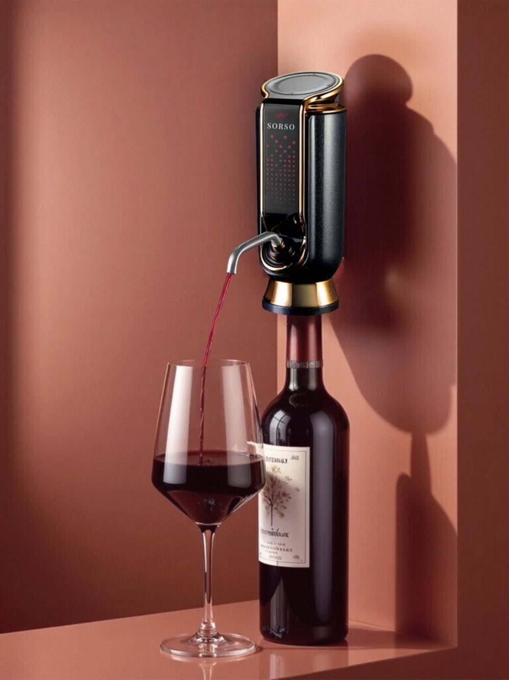 Sorso Wine Aerator, Preserver & Dispenser